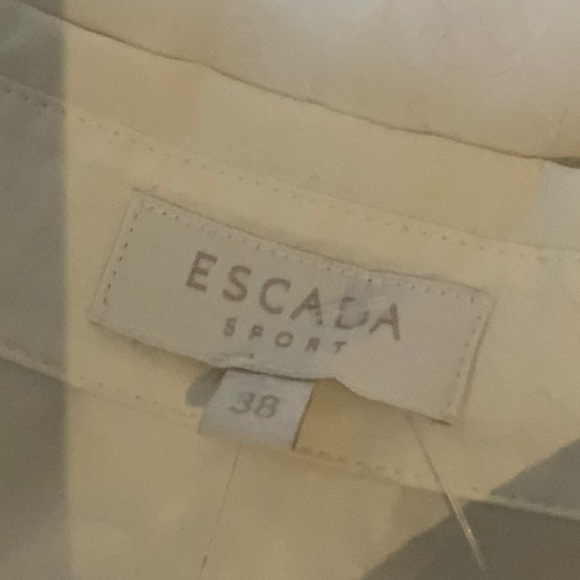 ESCADA white cotton blouse - Picture 11 of 12